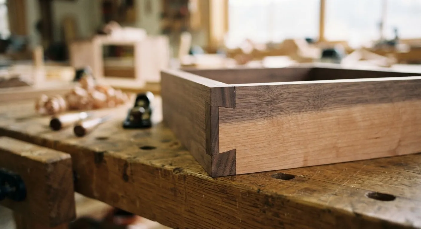 Detalle de ensamble en madera
