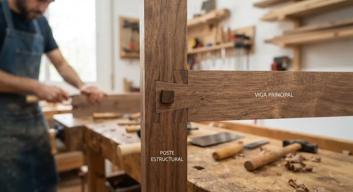 Detalle de acabado en madera